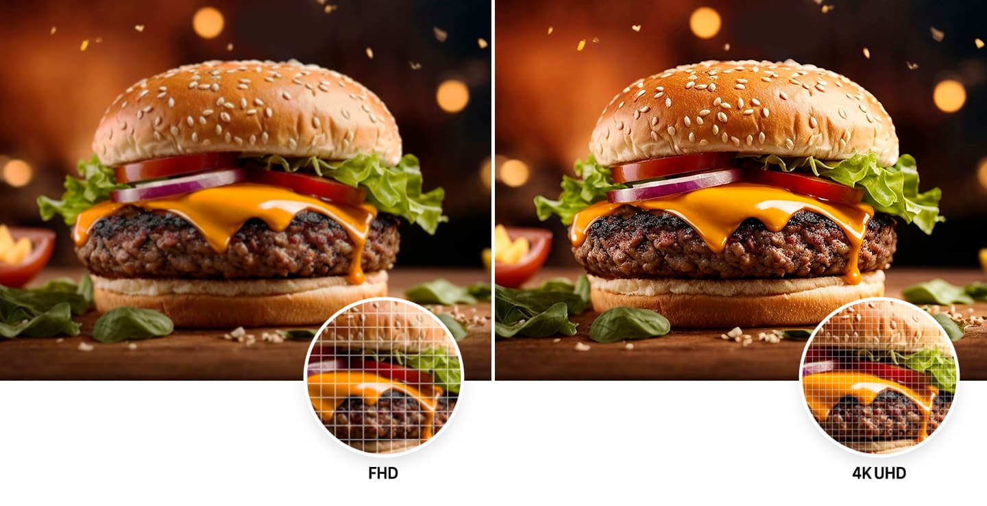Xem độ rõ nét như thật ở độ phân giải 4K mạnh mẽ